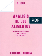 Analisis de Los Alimentos - Less [Vol I]