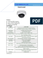 IP Camera TTB IPC3439P Specification-ttb Vision Co.,Ltd-www.ttbvision.com