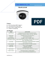 IP Camera TTB IPC32310P Specification-ttb Vision Co.,Ltd-www.ttbvision.com