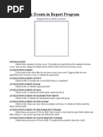 Reporting Events in SAP - ABAP