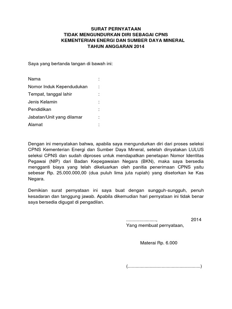 04 Surat Pernyataan Denda Mundur