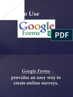 How to Use Google Forms