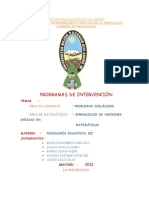 Intervencion Matematica