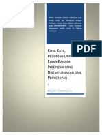Kosakata Dan Pedoman EYD Bahasa Indonesia Libre