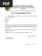 Surat Keterangan Bebas Narkoba Kosong