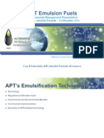 APT Emulsion Fuels: Environmental Management Presentation