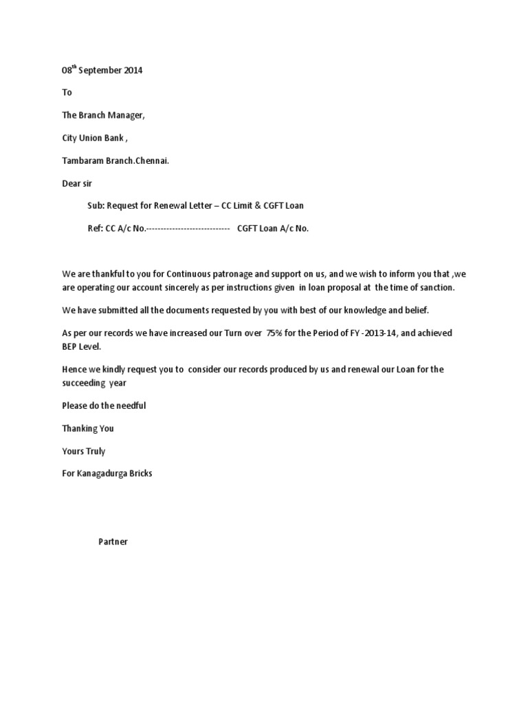 request letter for increase of credit card limit