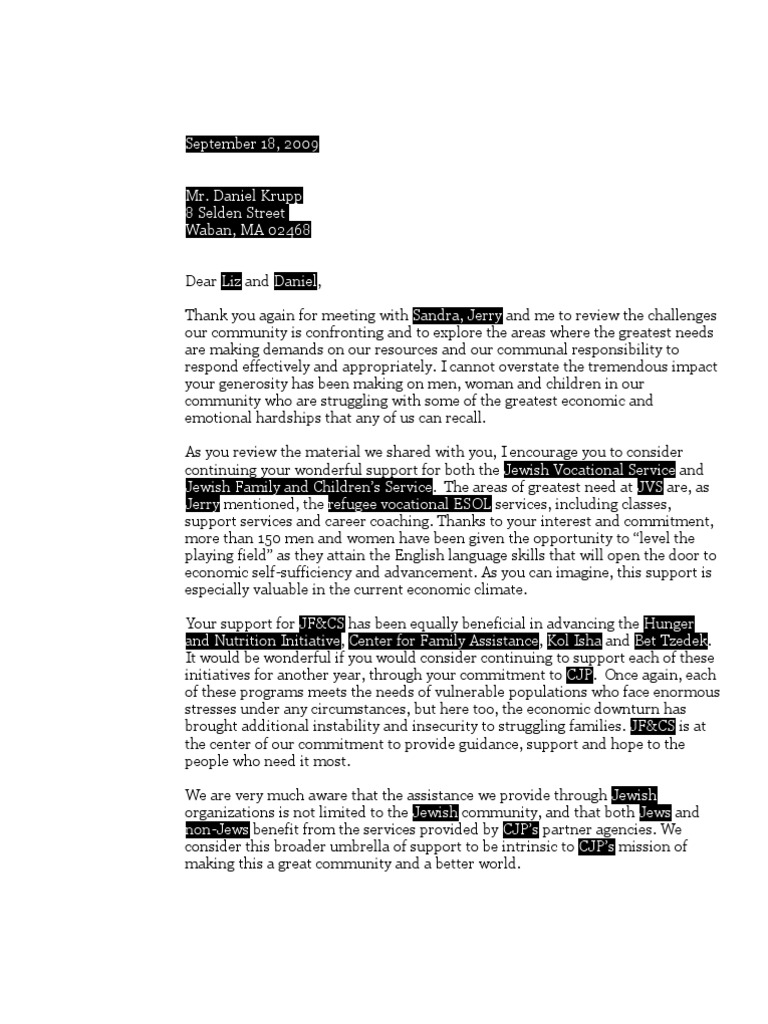 Sample Formal Letter | PDF