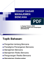 Prinsip Dasar Manajemen Bencana