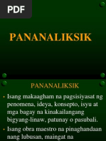 PANANALIKSIK