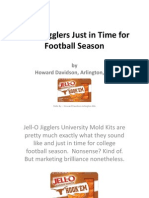 Howard Davidson Arlington Massachusetts - Jell-O Jigglers Just in Time For Football Season