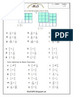 Multiplication and Division of Fractions