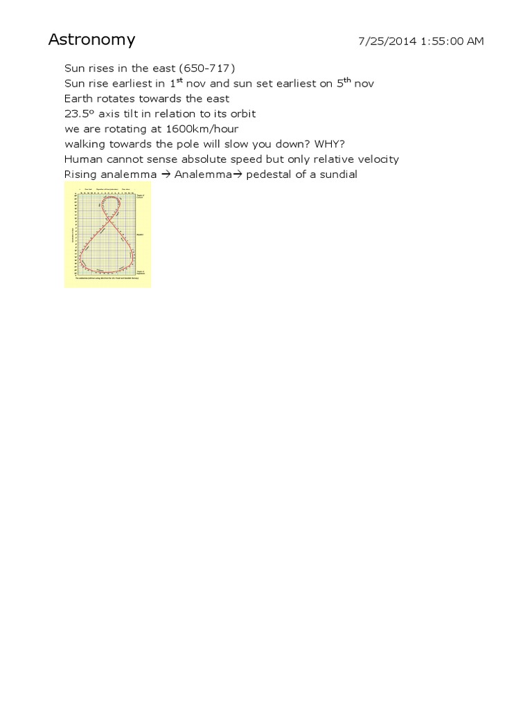 Understanding Earth's Rotation and Sun Movements | PDF | Social Science