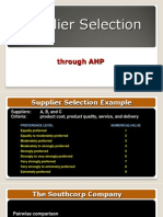 2.2 Supplier Selection AHP