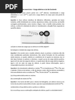 Lista de Exercícios - Carga Elétrica e Lei de Coulomb