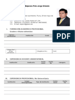 Formato de CV Docente 2014 PS