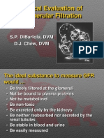Clinical Evaluation of Glomerular Filtration: S.P. Dibartola, DVM D.J. Chew, DVM