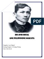 DR Jose Rizal Ang Pilipinong Makata: Pangalan: Lazo Miguel Baitang/Pangkat: 8-Waling-Waling Guro: Mrs David