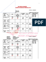 Catering Schedule - Winter Cycle 2013-14