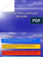 Definisi dan klasifikasi nelayan dalam UU No. 31 2004