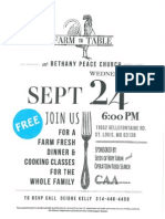 September Community Dinner