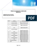 Formato de Calendarización Y/O Observaciones SEMESTRE 2015-1