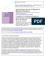 GALLAGHER, Kathleen - In Search of a Theoretical Basis for Storytelling in Education Researcch