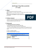 Digital Design Using Microcontroller (1 Week) : 1. Object