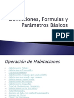 Definiciones, Formulas y Parámetros Básicos