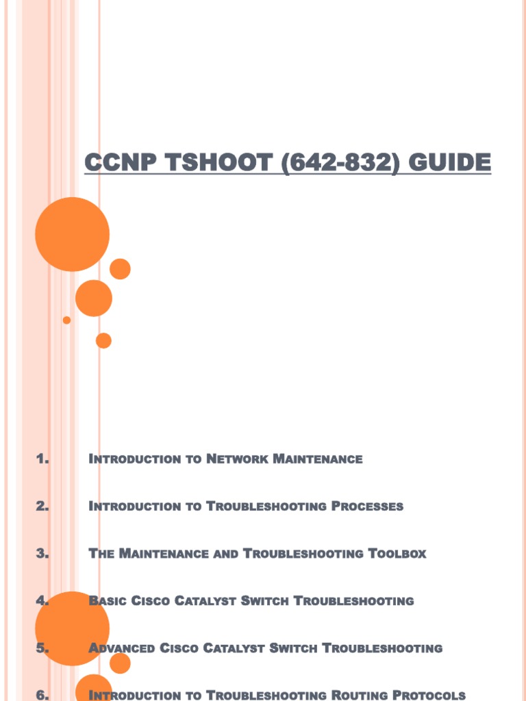 CCNP TSHOOT Guide for Network Maintenance | PDF | Itil | Computer Network