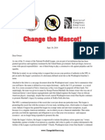 Change the Macot Letter to NFL Owners