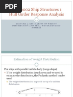 Eng. 6002 Ship Structures 1 Hull Girder Response Analysis