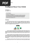 Download Konfigurasi Dasar Cisco Switch by zoelqarnain SN23995497 doc pdf