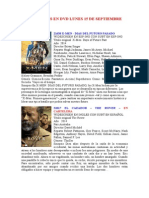 Novedades en Dvd Lunes 15 de Septiembre