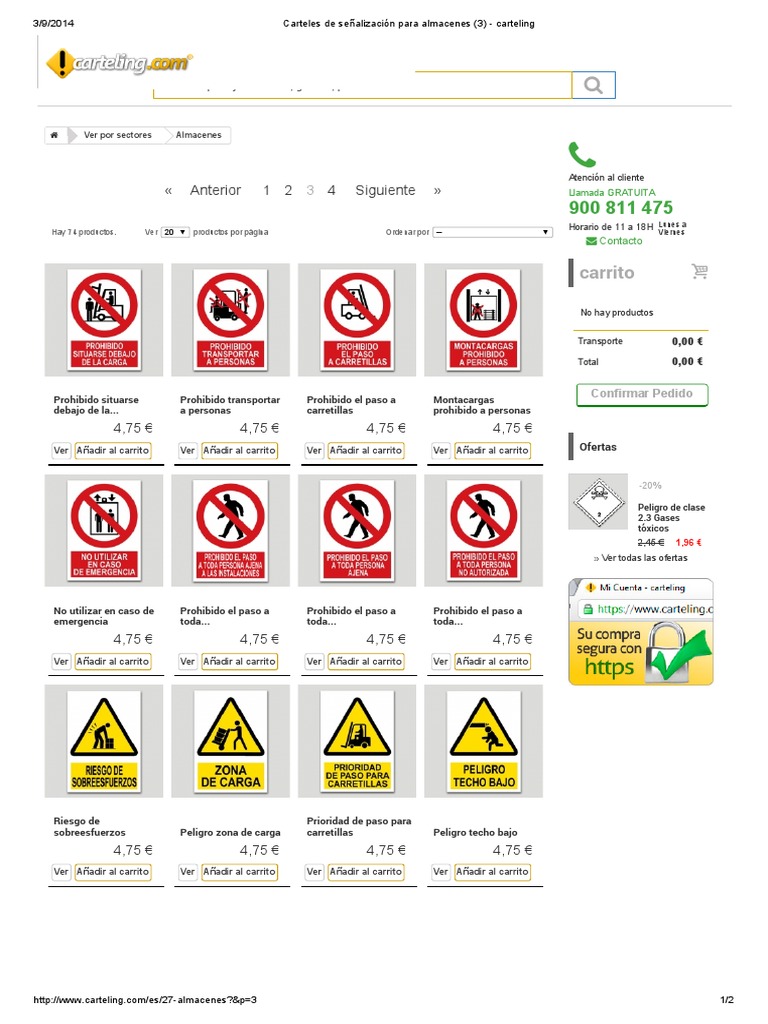 Carteles de Señalización para Almacenes 3 | PDF
