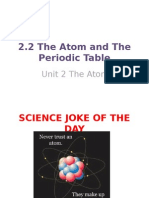 2 2 the atom and periodic table