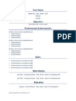 Professional 2 Resume Letter