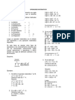 Operadores Matematicos