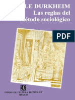 DURKHEIM, E. - Las Reglas Del Metodo Sociologico