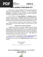 MAIS QUÍMICA PARA MAIS FCT