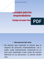 Consejos para Los Emprendedores