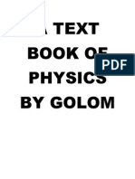 A Text Book of Physics by Golom