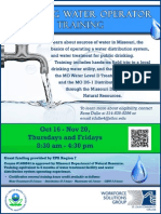 Water Treatment Training 2014