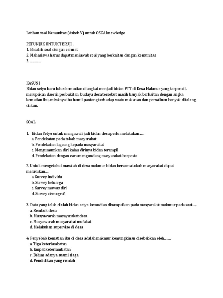 Contoh Soal Kasus Gizi Pada Ibu Hamil Berbagi Contoh Soal