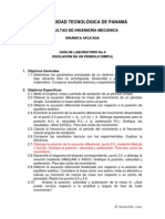 Oscilación de un péndulo simple: análisis teórico y experimental