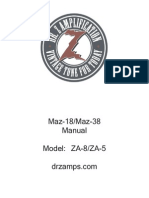 Maz-18/Maz-38 Manual Model: ZA-8/ZA-5