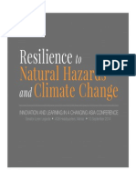 Resilience to Natural Hazards and Climate Change