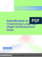 Introduction To Clustering Large and High-Dimensional Data (2006)