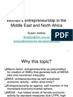 Women's Entrepreneurship in The Middle East and North Africa
