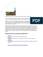 Bioenergy: Biomass Energy Technology Applications